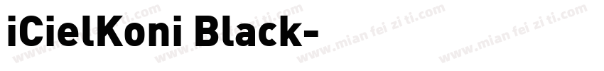 iCielKoni Black字体转换